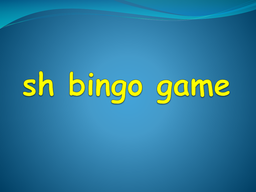 sh plenary bingo game
