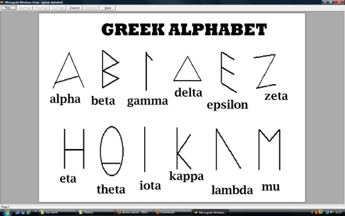 Greek Alphabet