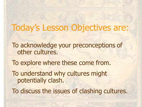 Full lesson Powerpoint on Cultural preconceptions