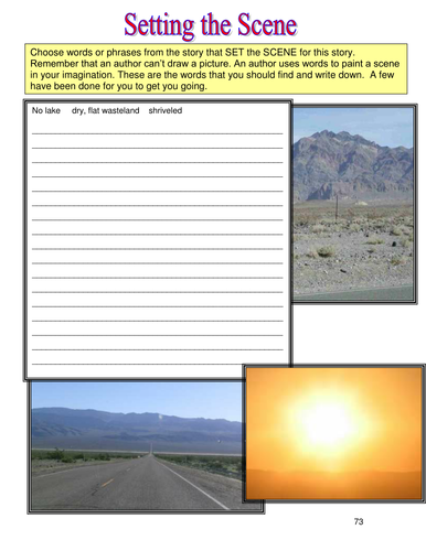 Holes by Louis Sachar Writing Worksheet / Worksheet -Irish, worksheet