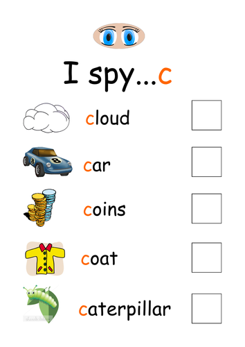 I Spy...C | Teaching Resources