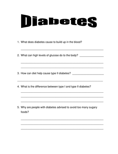 diabetes-worksheet-for-students