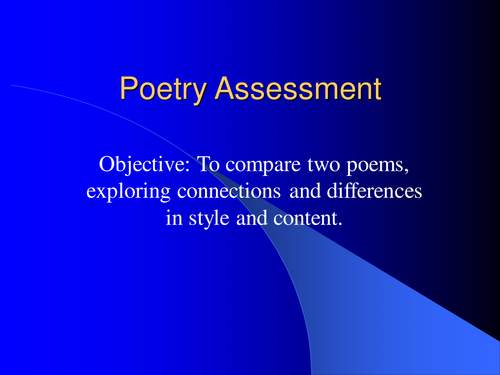 18th/19th Century Poetry Comparison Powerpoint