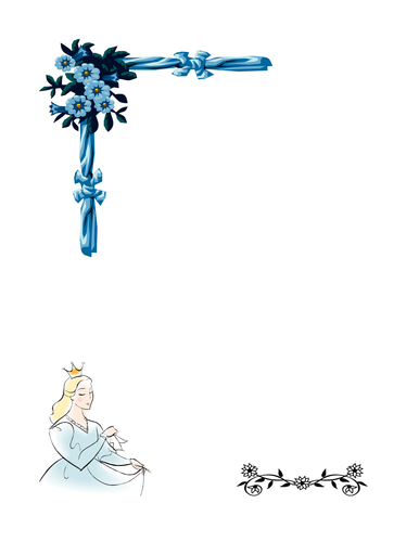 Prince/Princess writing frame