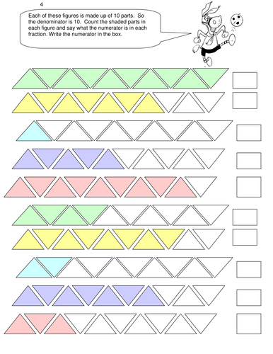 FRACTIONS 3 Making fractions out of 10