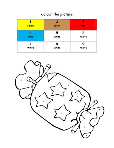 Colour by Numbers worksheets by SuzJ72 - Teaching Resources - Tes