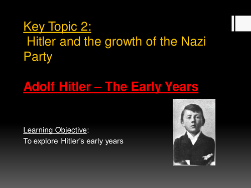 Hitler's Early Years