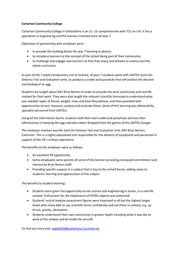 Carterton Community College case study