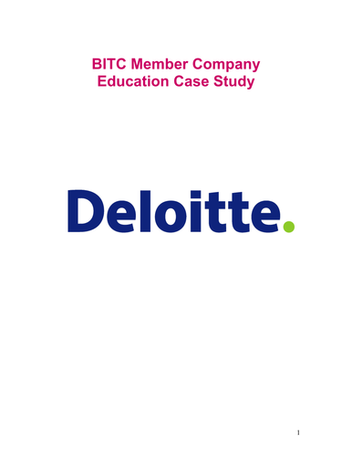 deloitte s&o case study