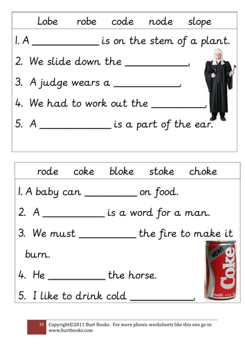 phase worksheets phonics tes 4 coreenburt into sentences the PHONICS by digraph OE split