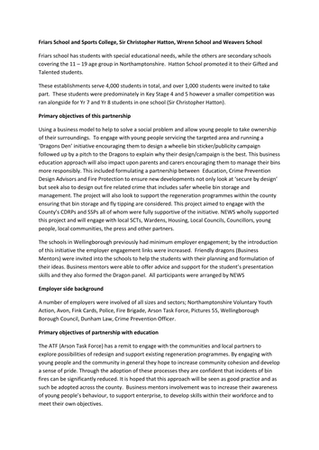 Friars School Case Study