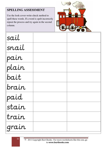 PHONICS The AI sound spelling test