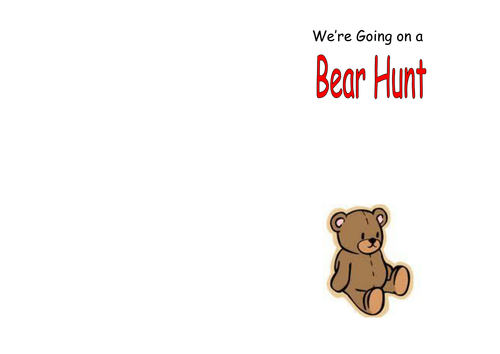 Bear Hunt writing frame