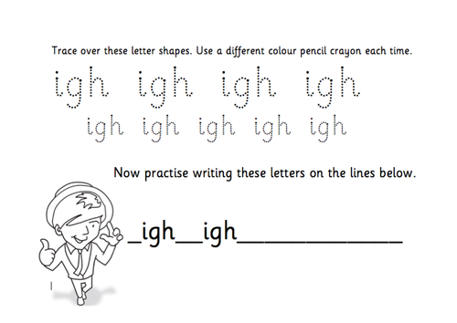 TES Phonics Does Handwriting - igh