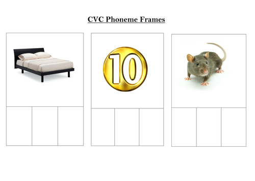 CVC phoneme cards
