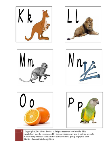 SOUNDS OF THE ALPHABET PICTURE CARDS 3 by coreenburt | Teaching Resources