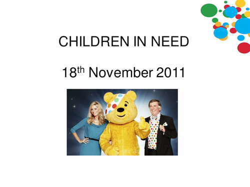 BBC Children in Need 2011 assembly- whole school