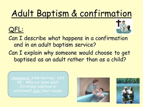 Adult baptism & confirmation
