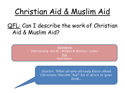 Christian Aid & Muslim Aid