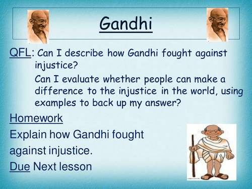 Is it fair - Gandhi (equality)