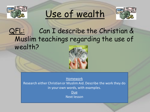 Is it Fair - use of wealth lesson