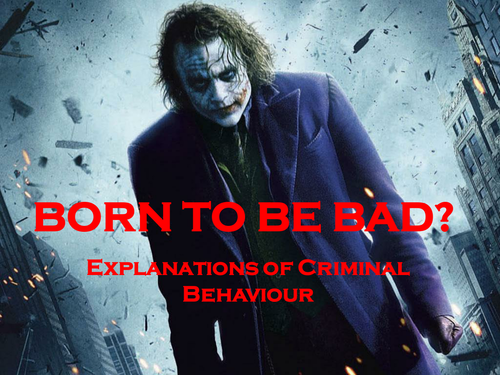 Explanations of Criminal Behaviour