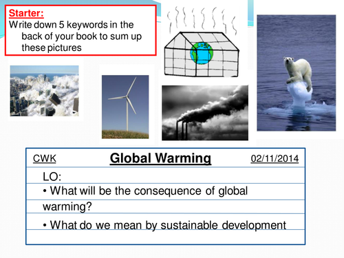 global warming presentation for school