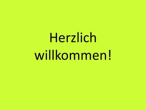 Herzlich willkommen