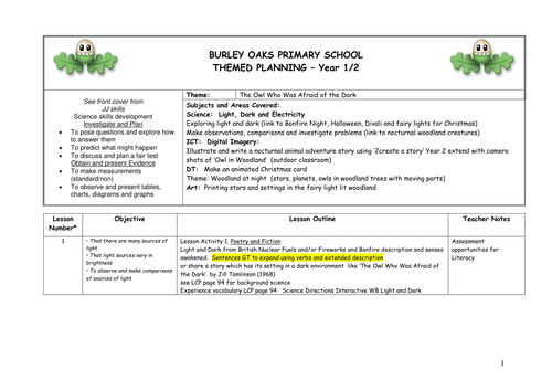 The Owl Who Wasn't Afraid of the Dark