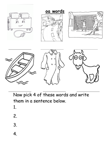 oa words worksheet | Teaching Resources