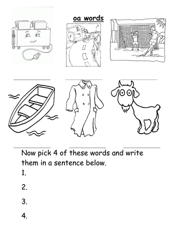 oa words worksheet