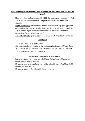 Media and technology