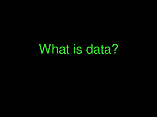 Introduction to data collection