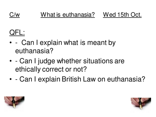 What is euthanasia?