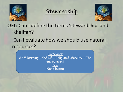 Stewardship and khalifah