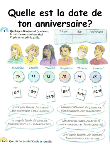 Metro 1 - Quelle est date de ton anniversaire? | Teaching