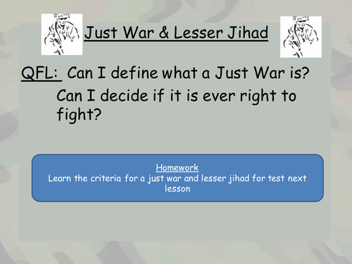 Just War exam questions