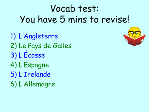 Yr 7 Pays / Nationalités