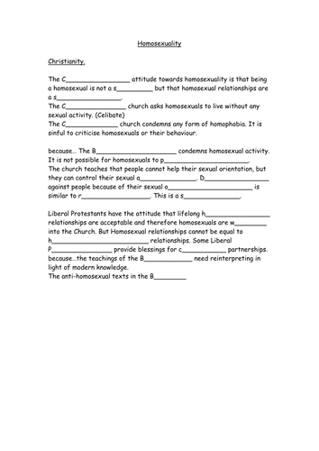 Christian teachings on homosexuality