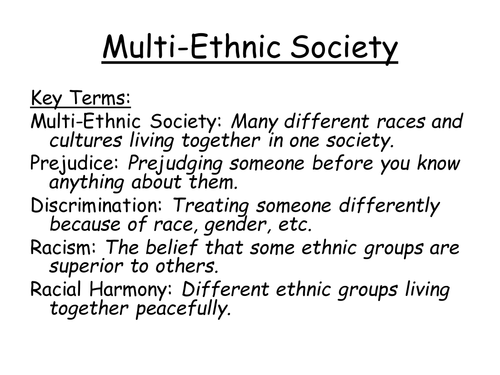 Social harmony revision | Teaching Resources