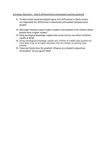 Education & class 12 mark questions