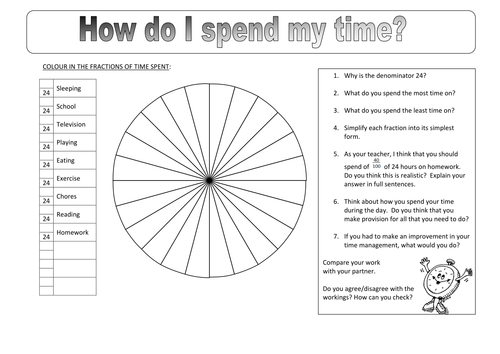 HOW MUCH TIME DO I SPEND  | Teaching Resources