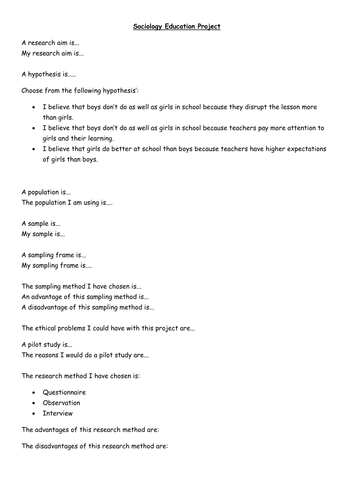 Education & gender project