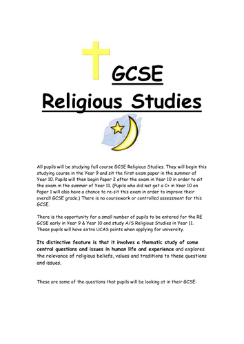 WJEC Options booklet