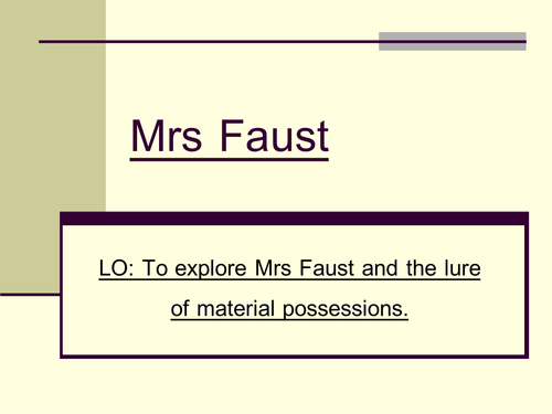 Mrs Faust