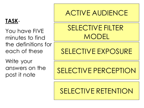 Uses and Gratification theory