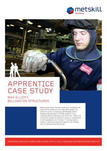 Billington Structures Apprentice Case Study