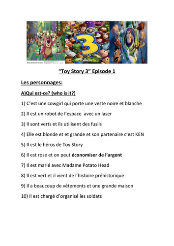Futur proche- Toy Story 3