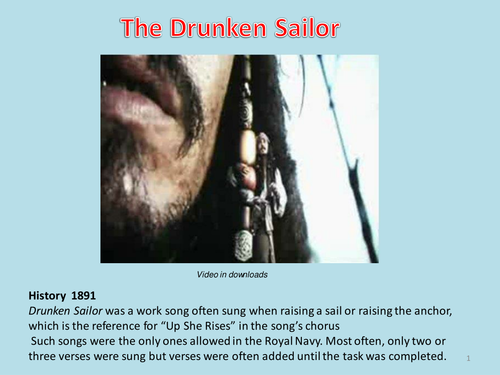 'The drunken sailor