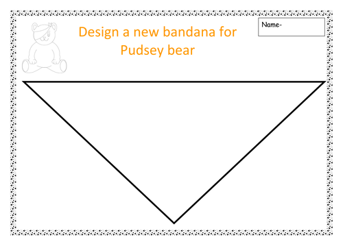 Design a bandana for Pudsey bear Children in need by